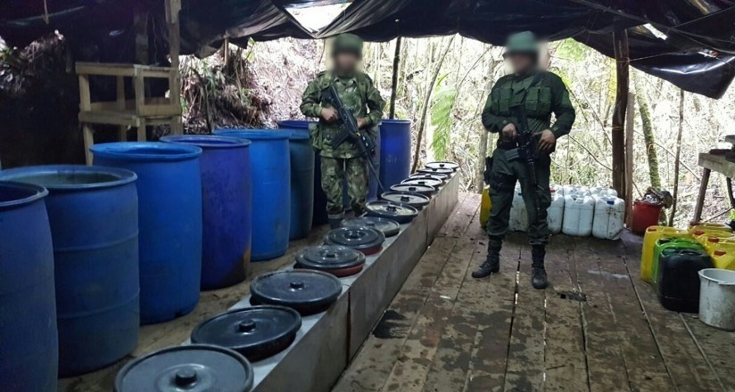 Destruyen en Colombia un “megalaboratorio” del Clan del Golfo