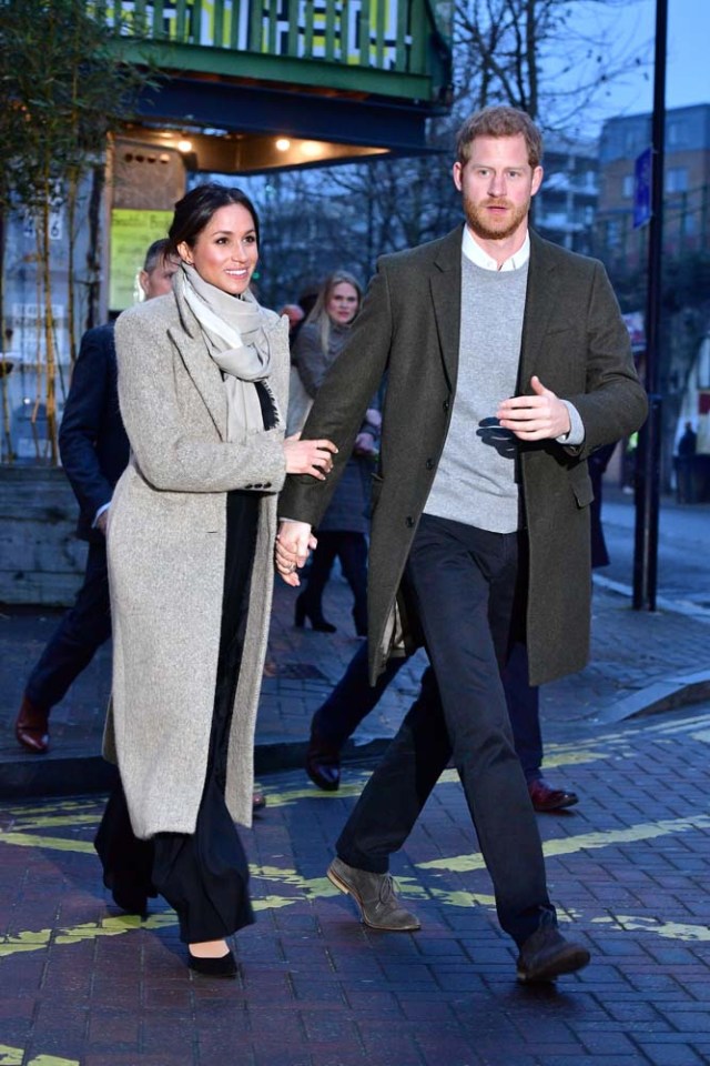 Britain's Prince Harry and his fiancee Meghan Markle leave after visiting radio station Reprezent FM, in Brixton, London January 9, 2018. REUTERS/Dominic Lipinski/Pool