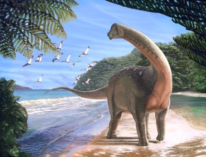 Descubren fósil de dinosaurio de casi 10 metros de largo en el desierto egipcio
