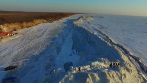Un muro como el Juego de Tronos se forma en la frontera entre Rusia y China (VIDEO)