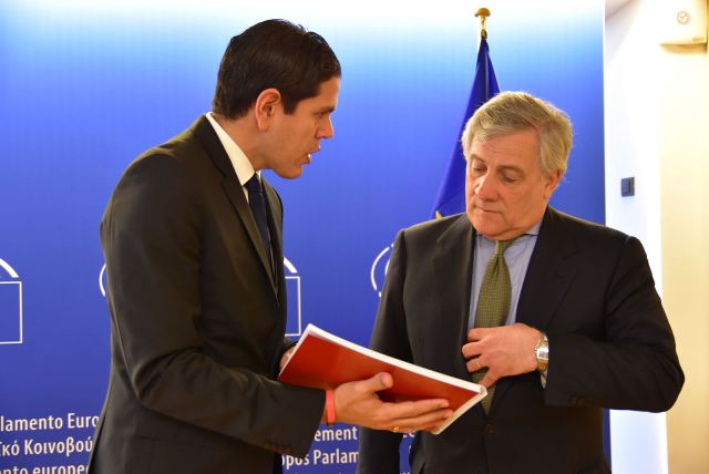 LESTER TOLEDO REUNIDO CON ANTONIO TAJANI EN PEU - 2017