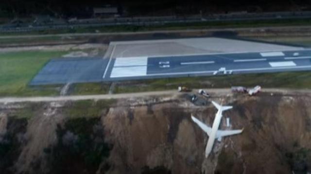 El avión turco que se precipitó hacia el mar (ATLAS)