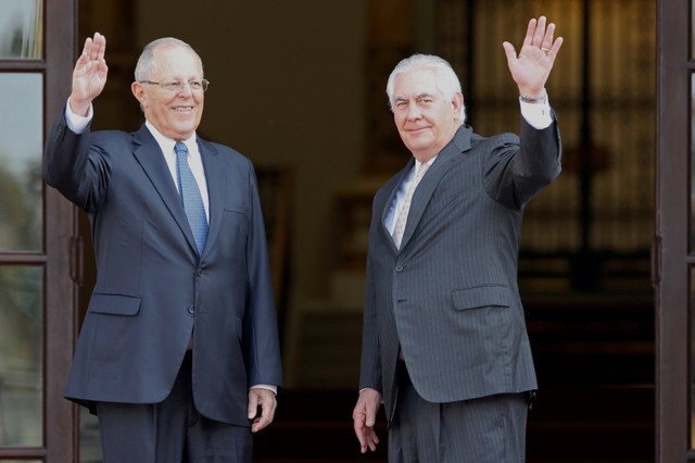 Kuczynski y Tillerson. REUTERS/Guadalupe Pardo