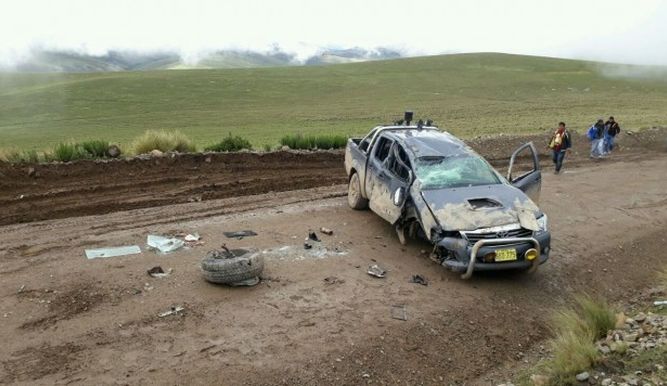 Un periodista muere y tres resultan heridos en accidente en el sur de Perú