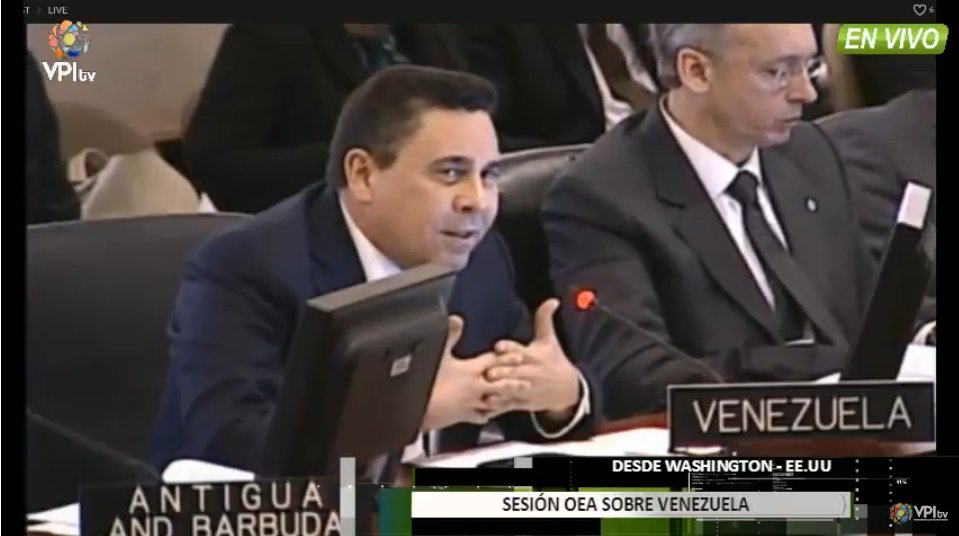 Moncada protesta en la OEA porque se discute la crisis venezolana