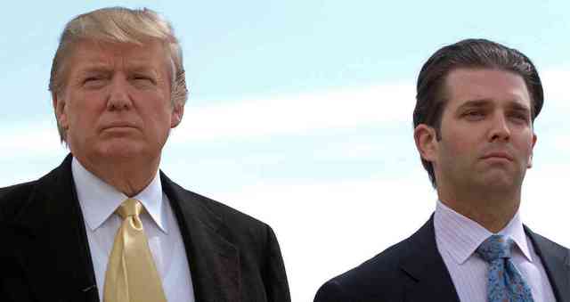 Donald Trump y Donald Trump Jr. Foto: AFP