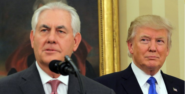 Rex Tillerson y Donald Trump (Foto: Reuters)