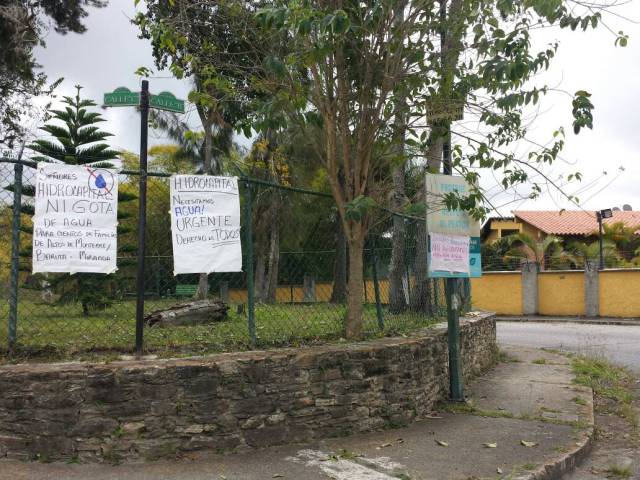 Pancartas y visitas a Hidrocapital no valen de nada en la zona 