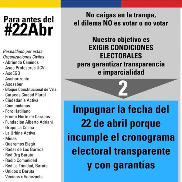 20 ongs elevaron a la ONU petición de elecciones libres en Venezuela