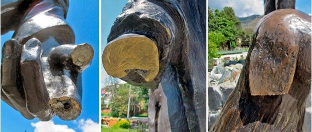 Destrozaron monumento a Los Conquistadores del Pico Bolívar en Mérida (FOTOS)