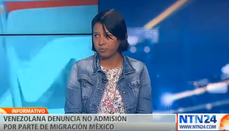 Venezolana relata las angustiantes horas en migración tras llegar a México (video)