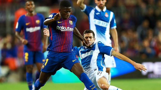 Barcelona ante Espanyol por la Supercopa de Cataluña. Foto: EFE