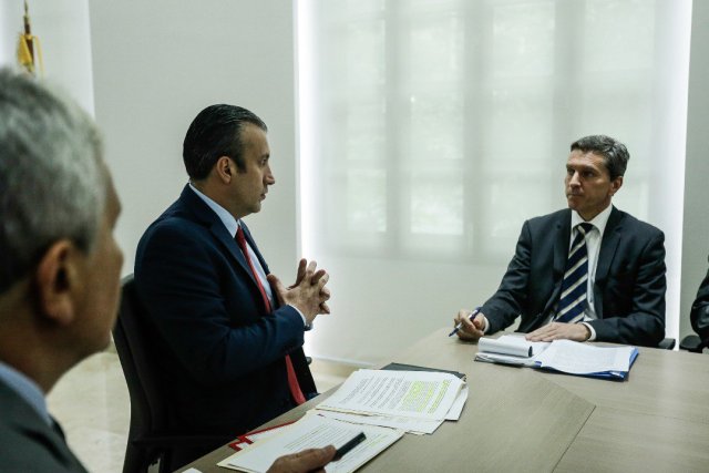 Tareck El Aissami junto a representantes de la ONUDI de visita en Venezuela // FOTO @ViceVenezuela