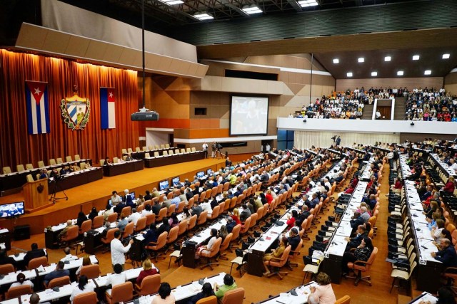 A session of the National Assembly takes place in Havana, Cuba, April 18, 2018. REUTERS/Alexandre Meneghini