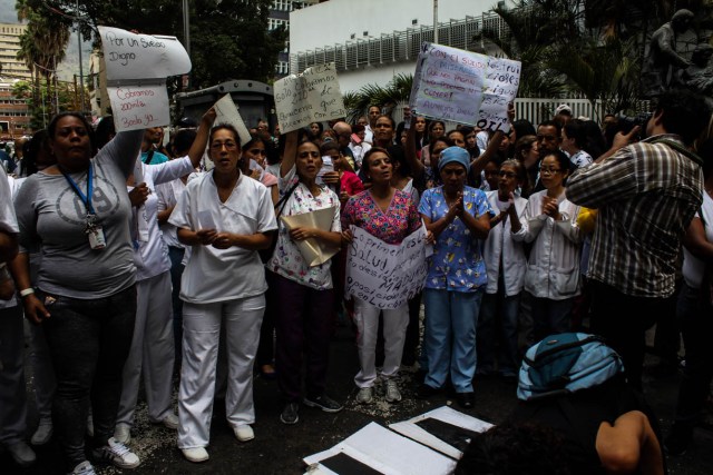 Protesta en los hospitales