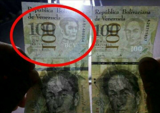 ¿Falsos o mal impresos? Venezolanos dudan de billetes de 20 mil y 100 mil bolívares (fotos)