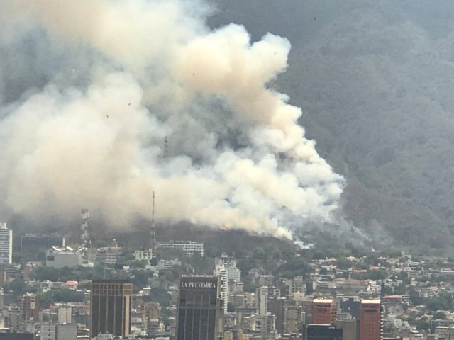 Foto: Reportan fuerte incendio en El Ávila / Cortesía 