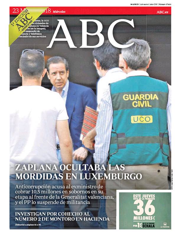 Portadas de la prensa internacional de este miércoles 23 de mayo de 2018