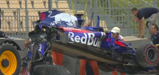 El monoplaza de la escudería Toro Rosso. Infobae