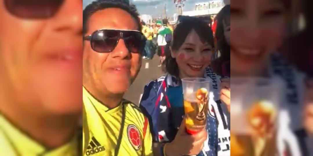 Colombianos recibirían sanciones por burlarse de fanáticas japonesas y camuflar licor en Rusia