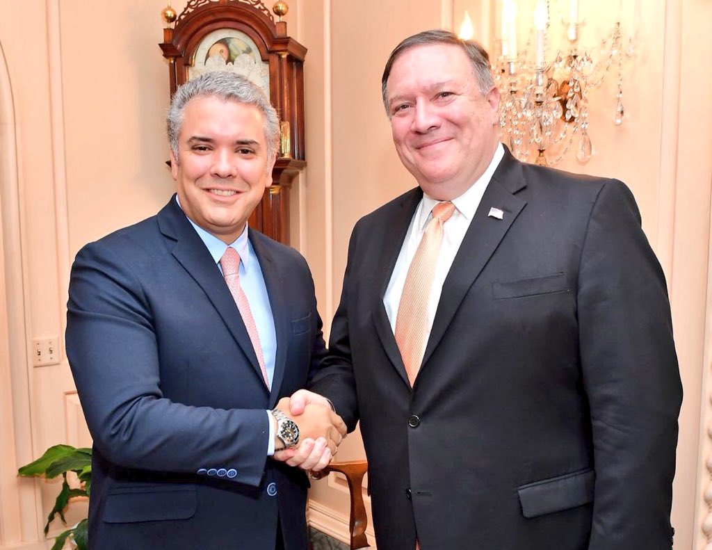 Pompeo y Duque acordaron mejorar las condiciones de los venezolanos que huyen del chavismo