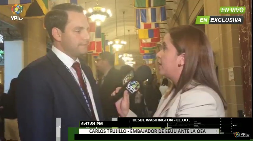 Embajador de EEUU en la OEA: Se tienen entre 18 y 24 votos para aprobar la resolución