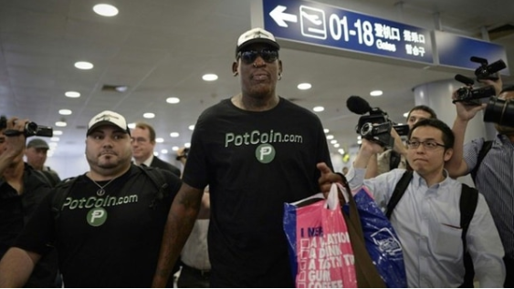 El viaje de Dennis Rodman a la cumbre entre Trump y Kim será patrocinado por la criptomoneda de la marihuana