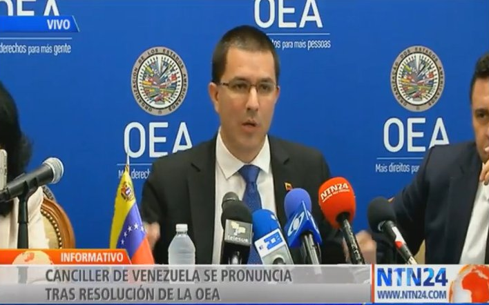 ¿Pidiendo cacao? Arreaza afirma que la manera de ayudar a Venezuela es levantando las sanciones