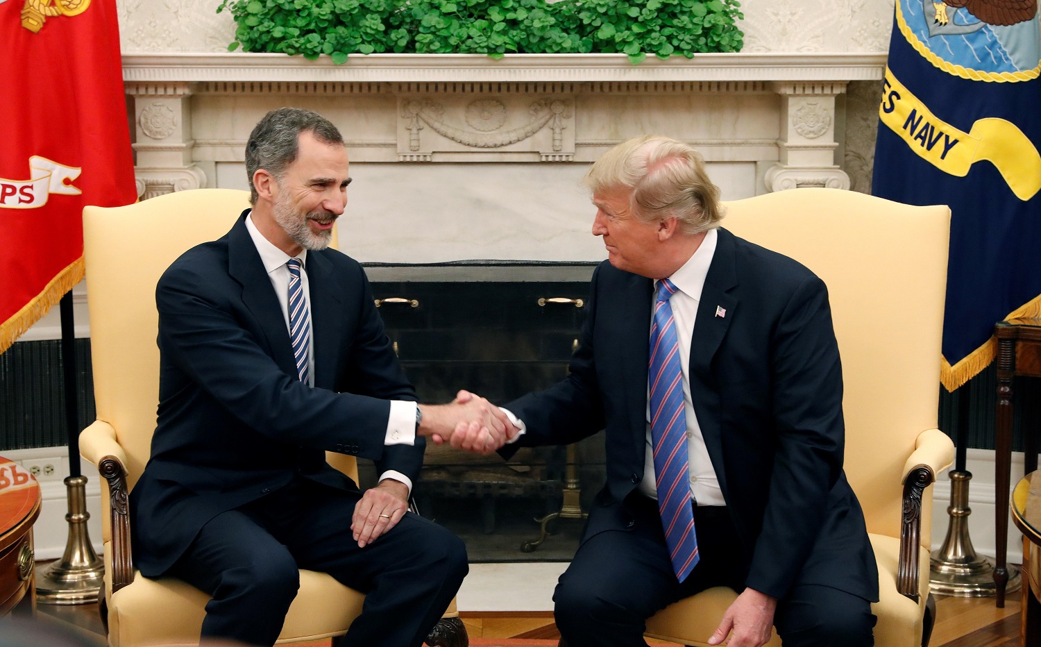 Rey Felipe VI pide ayuda a Trump para restablecer la democracia en Venezuela (Video)