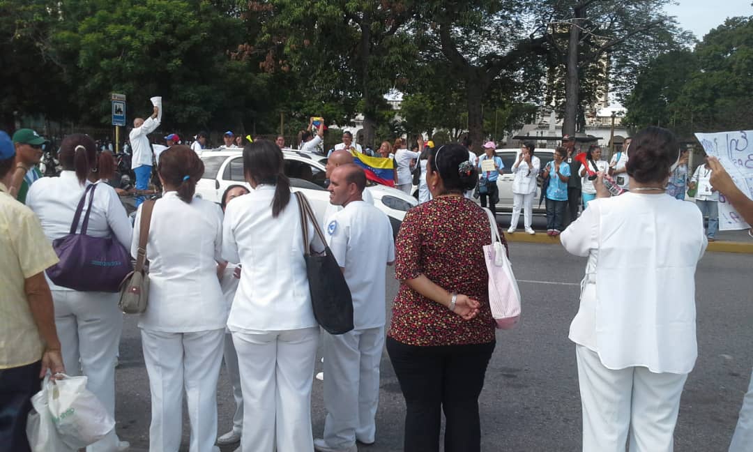 Trabajadores de Aragua se suman a las protestas del gremio de la salud