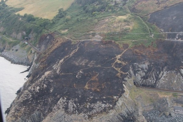 Incendio forestal desveló un mensaje de la II Guerra Mundial oculto durante más de 70 años