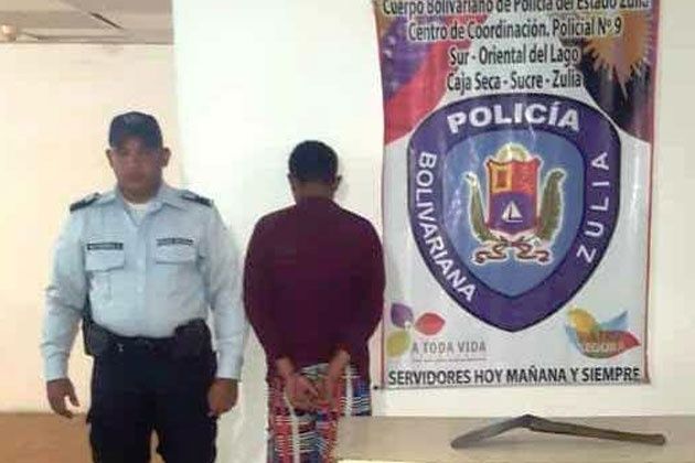 Detienen en Zulia a hombre que intentó agredir a su madre con un machete