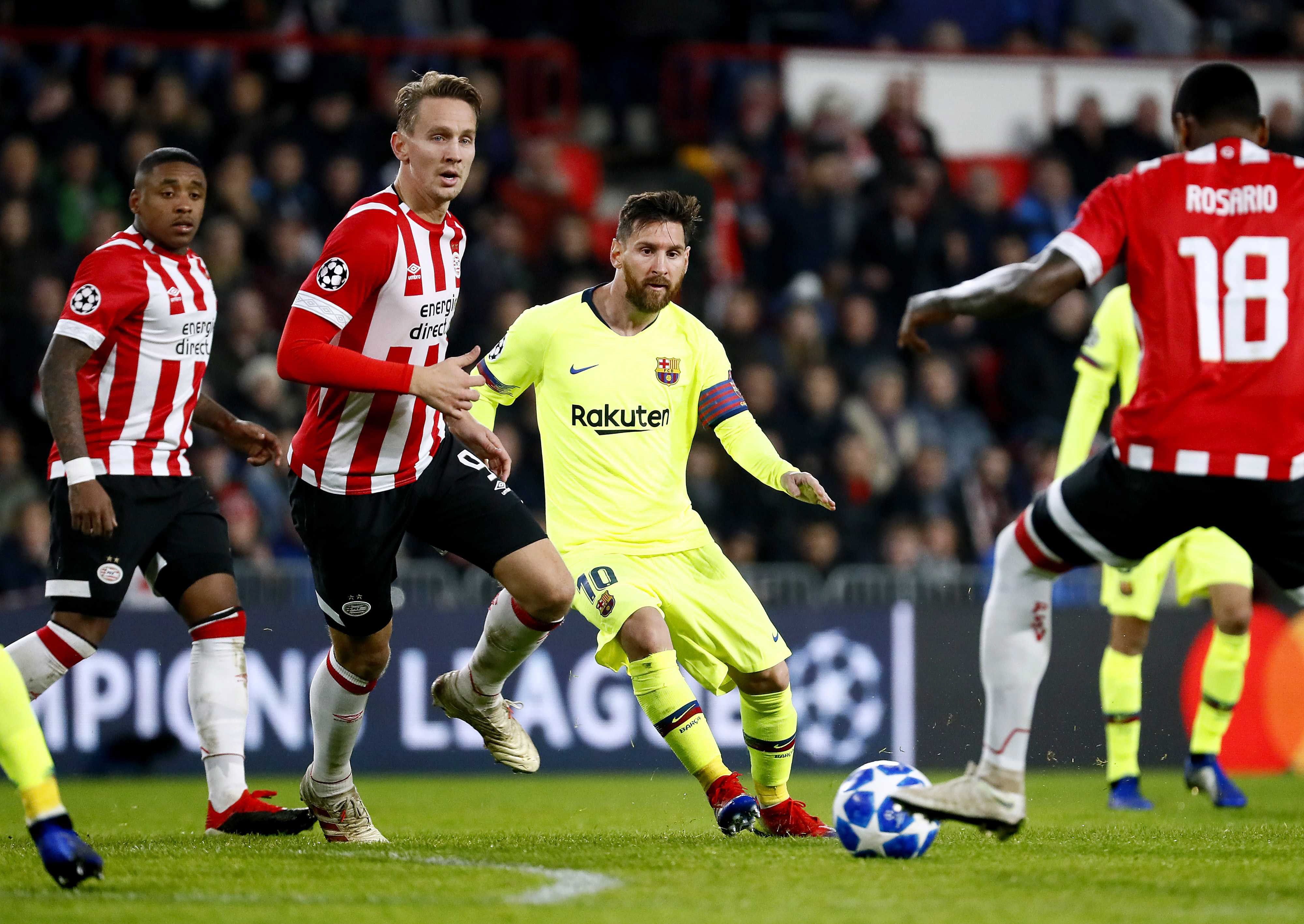 Barcelona sufrió para ganar ante el PSV y se aseguró ser líder de su grupo