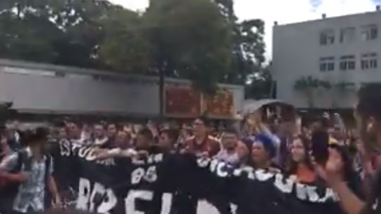 Estudiantes universitarios protestan en la UCV por precarias condiciones académicas #21Nov