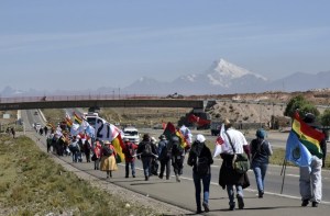 Protestas en Bolivia contra postulación de Evo Morales a cuarto mandato