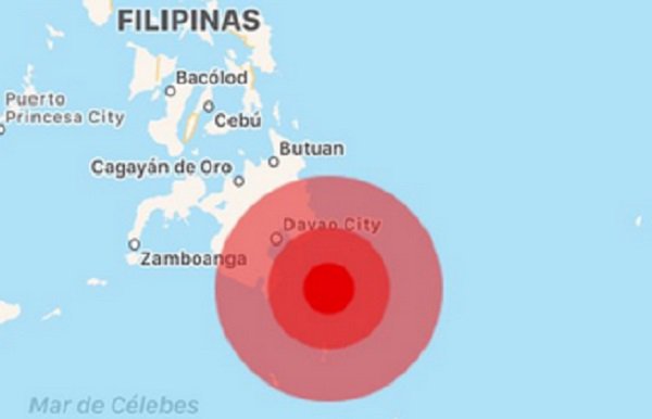 Sismo de magnitud 6,9 sacude el sur de Filipinas