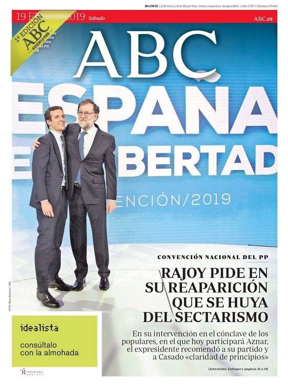 Portadas de la prensa internacional de este sábado 19 de enero de 2019