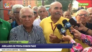 Jubilados de Pdvsa-Zulia exigen pago y aumento de salario #7Ene (video)
