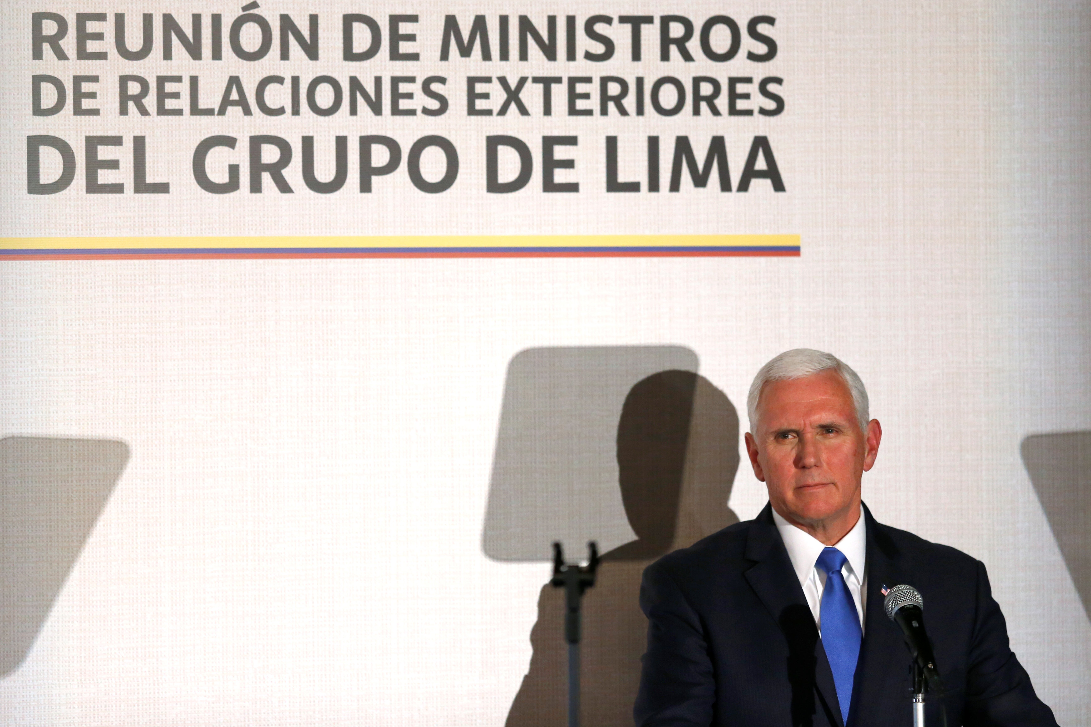 Pence: EEUU respaldará a Colombia si alguien llega a amenazarla