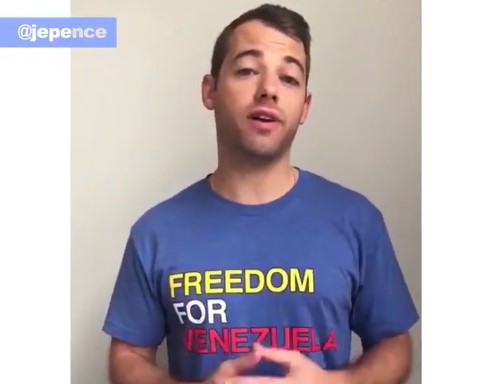 John Pence se unió a campaña del venezolano Willson Contreras: “FREEDOM FOR VENEZUELA” (VIDEO)