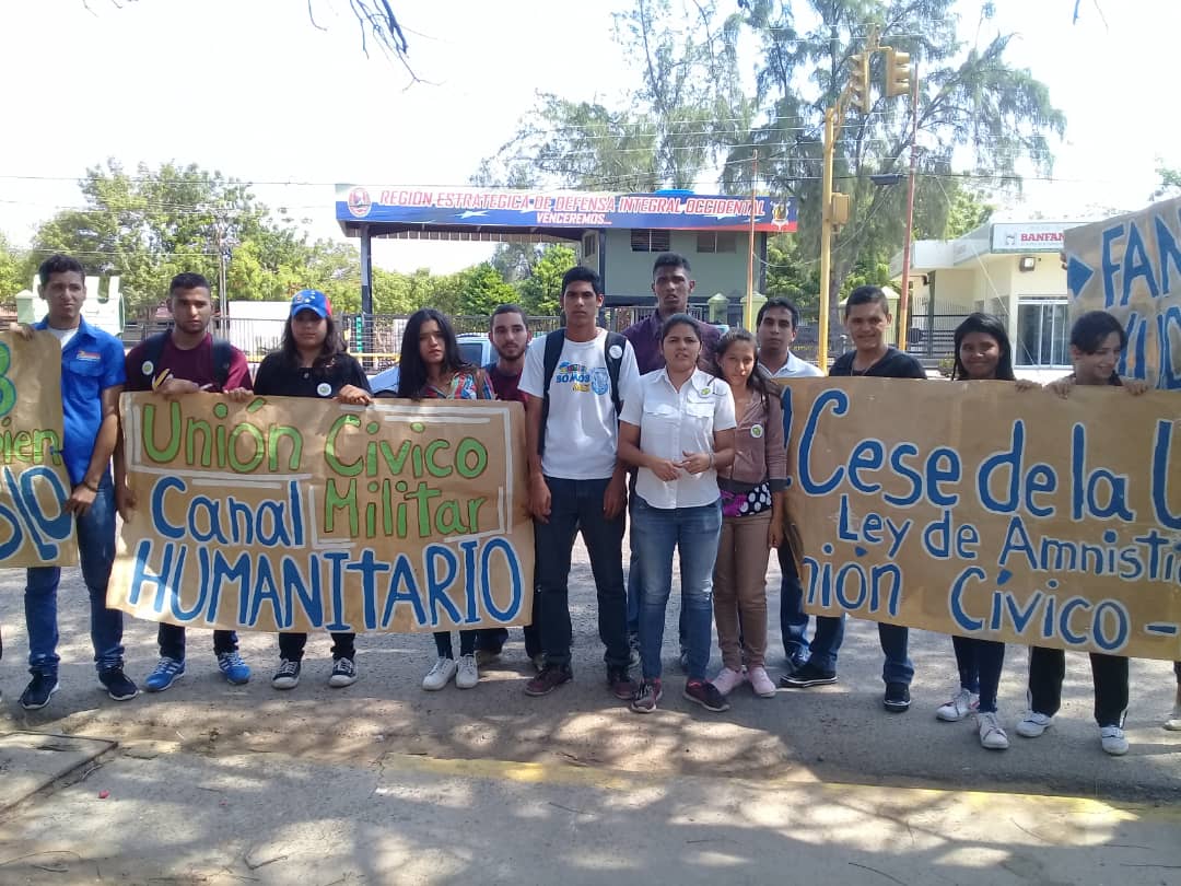 Movimiento estudiantil zuliano exige a Fanb apertura del canal humanitario