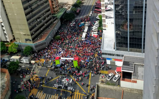 Así fue la “concentración” chavista de este #20Feb (vistas aéreas)