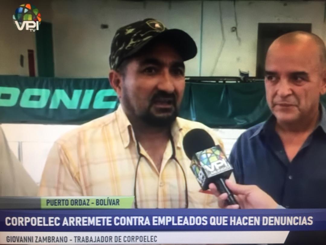 El trabajador de Corpoelec Geovany Zambrano apareció detenido en el Cicpc