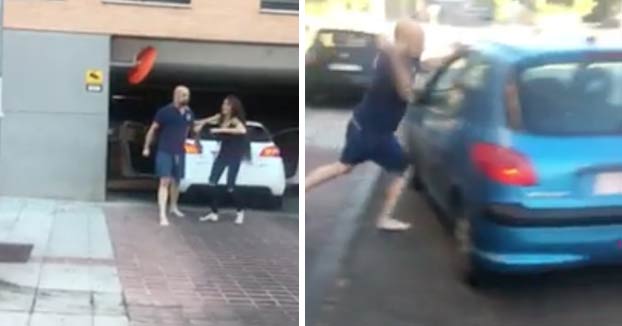 Repartidor venezolano en España grabó el momento en que fue agredido por sujeto (VIDEO)