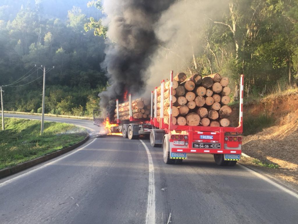 Segundo ataque incendiario en menos de 24 horas en el sur de Chile