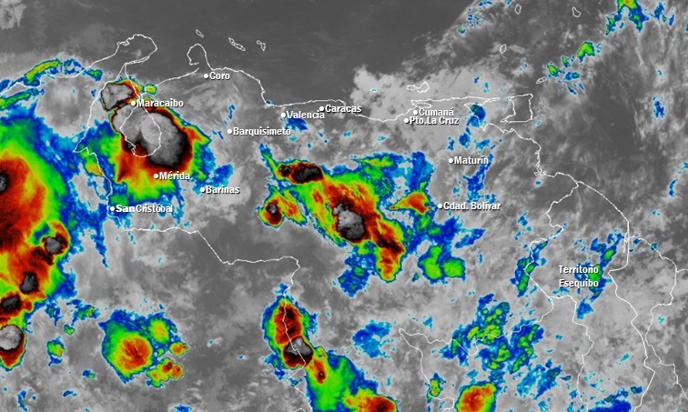 El estado del tiempo en Venezuela este jueves #23May, según el Inameh