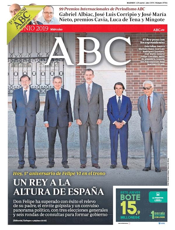 Portadas de la prensa internacional de este miércoles 19 de junio de 2019