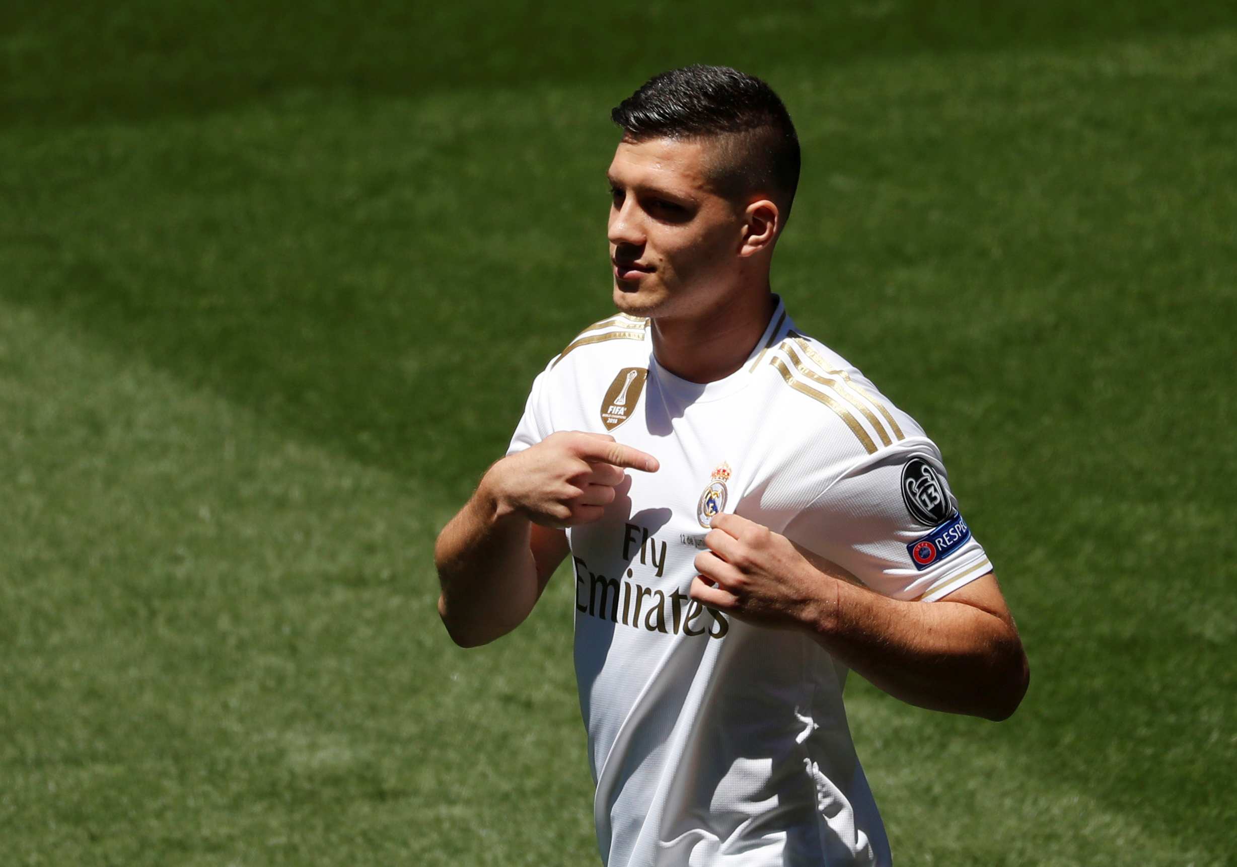 Luka Jovic, delantero serbio del Real Madrid sufre una tendinosis