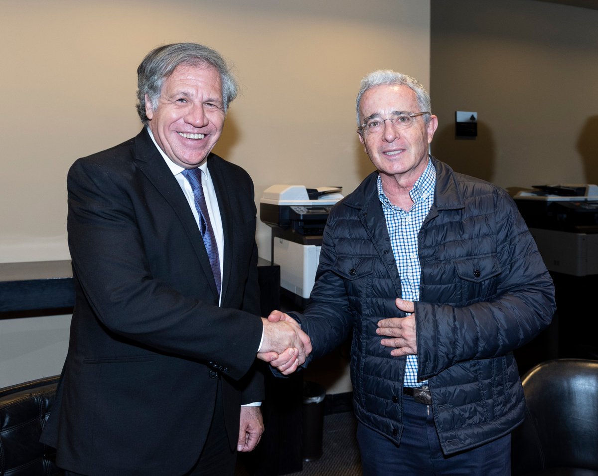 Almagro y Uribe se reunieron para tratar la crisis de Venezuela