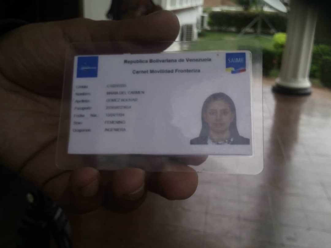 EN FOTOS: Así es el carnet de control migratorio fronterizo del régimen de Maduro